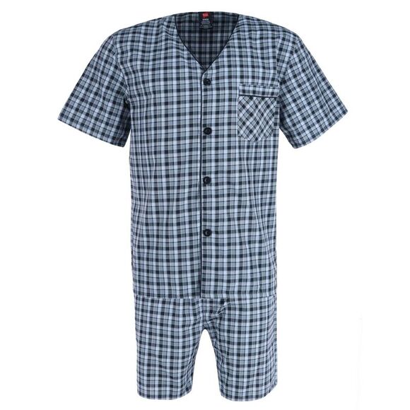 Hanes Men's Short Sleeve Short Leg Pajama Set - Picture 1 of 4